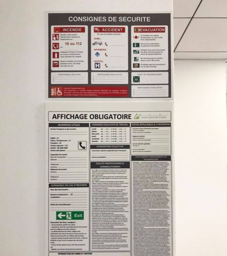 consignes de sçcuritç norme française